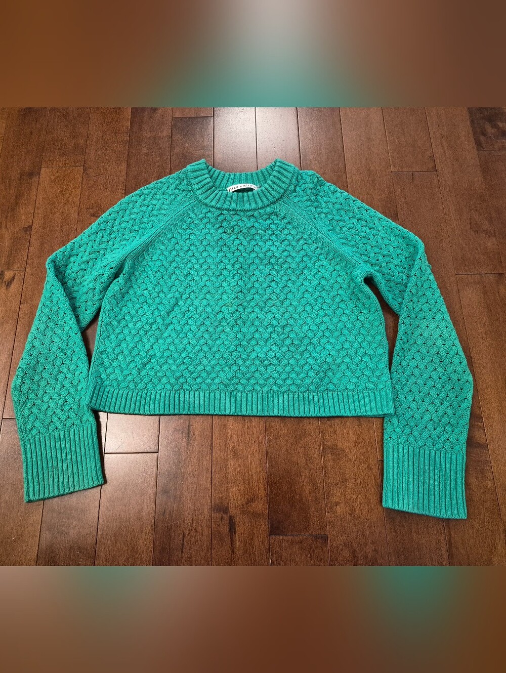 Alice and Olivia women's green sweater in size small